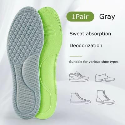 Inspired Finds Summer Deodorant Breathable Sports Insoles For Men And Women gray us 78 Women 8.59.5