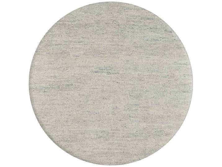 Wollteppich THEKO Hadj Uni, handgeknüpft , beige (natur grau), H:25mm Ø:250cm, Wolle, Teppiche, Wollteppich, echter Berber Teppich, reine Wolle, meliert, auch in rund, Wohnzimmer