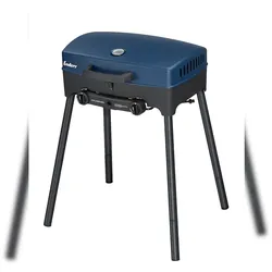 Enders Camping Gasgrill EXPLORER NEXT, Grillen, Kochen , Backen, 2 Brenner Edelstahl, kleiner Balkon-Picknick-Camping-Grill,  Aluguss-Grillwanne #2103