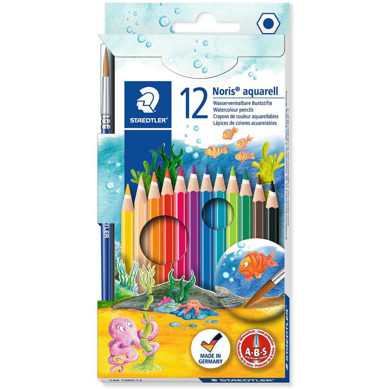 STAEDTLER Aquarellstift Noris Club aquarell, 12er Kartonetui