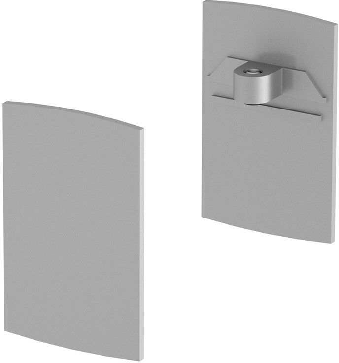 Slv H-Profil Endkappen, Silber - Led Profile Und Einbauprofile