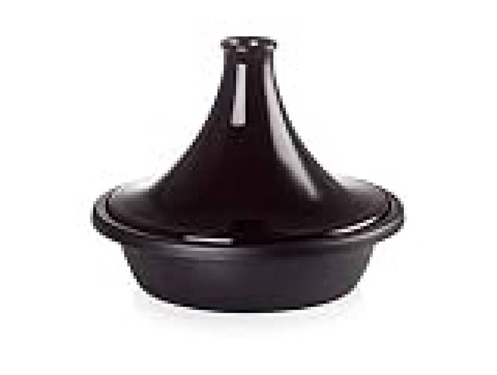 Le Creuset, Tajine en Fonte Émaillée, Ronde, Ø 31 cm, Compatible avec Toutes Sources de Chaleur (Induction et Four inclus), 4.02 kg, Noir