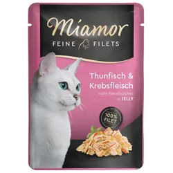 Miamor Feine Filets in Jelly Thunfisch & Krebs 24x100 g