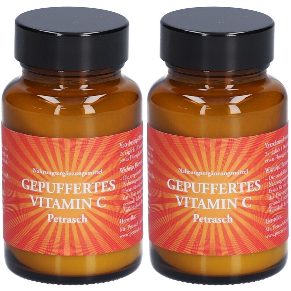 Vitamin C Gepuffert Petrasch Pulver 2x 2x90 g