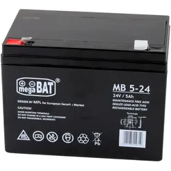 AGM-Gel-Batterie für ein Fahrzeug mit einer 24V5AH-Batterie