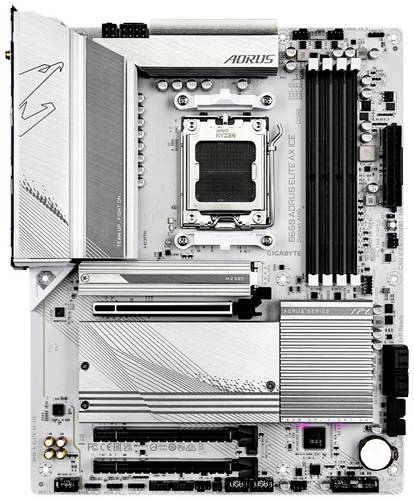 Gigabyte B650 AORUS ELITE AX ICE Mainboard Sockel (PC) AMD AM5 Formfaktor (Details) ATX Mainboard-Chipsatz AMD B650