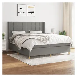 vidaXL, Boxspringbett, Wameno (Block mit Quadraten) (160 x 200 cm)