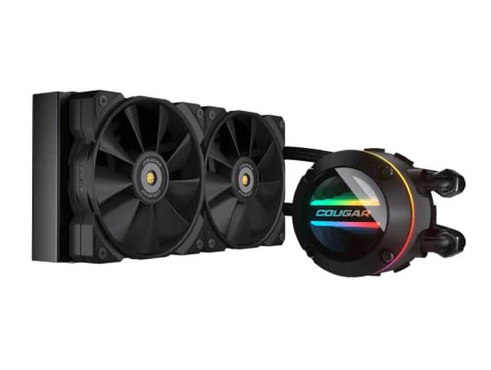 Cougar POSEIDON GT 240 AIO, ARGB waterblok, krachtige CPUn waterkoeling - zwart