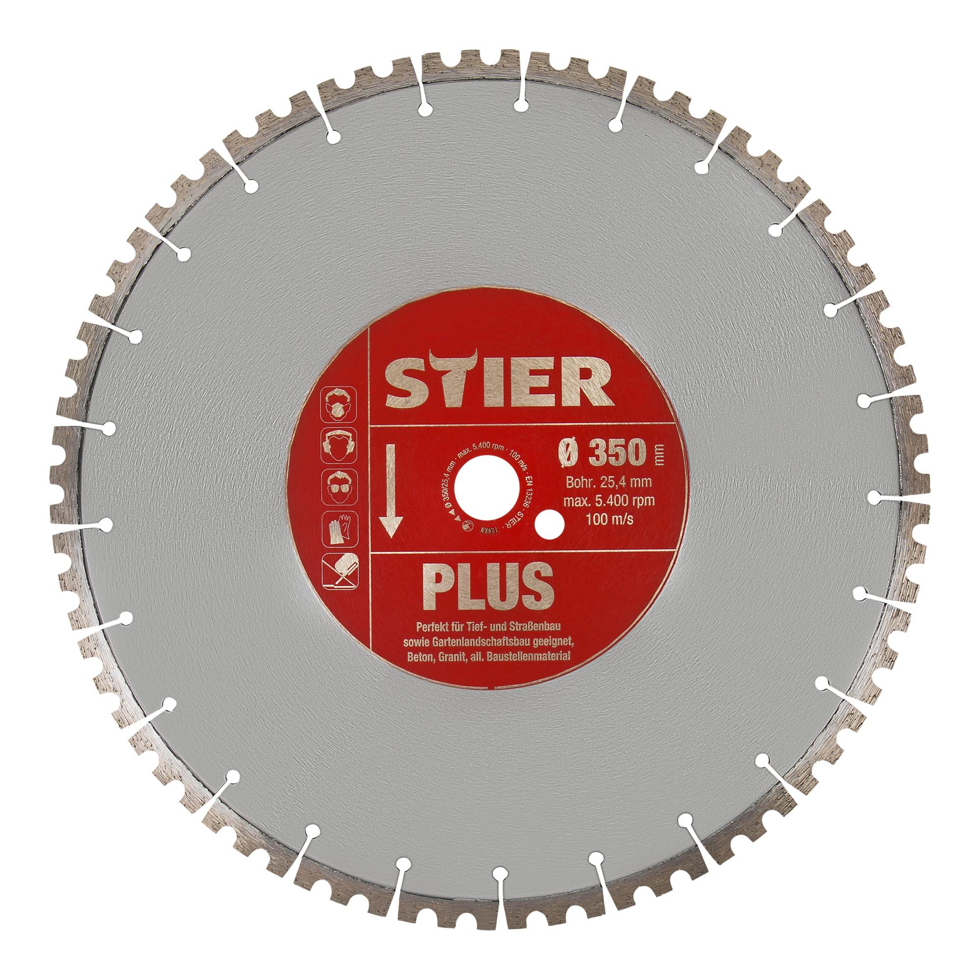 STIER Diamanttrennscheibe Plus Ø350mm Bohrung 25,4mm (903672)