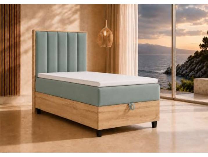Best For Home Boxspringbett Trinity K10 80x200 Einzelbett mit Bettkasten