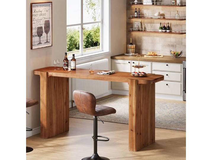 Table de bar - LITTLE TREE - Little Tree - 160×50×90 cm - Bois massif - Vintage