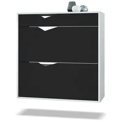 SCHUHSCHRANK Kolmio Fronten in Schwarz matt