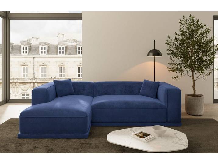 Couch Merida L-Form in Stoff