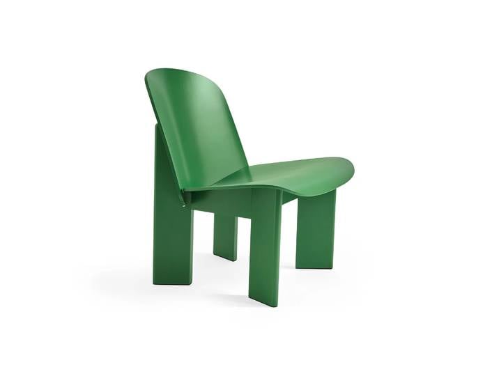 HAY Chisel Lounge Chair Lush green lackierte Buche