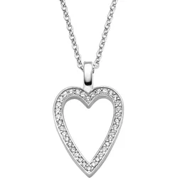 Viventy 788822 Damen-Collier Sterlingsilber 925 Herz Zirkonia