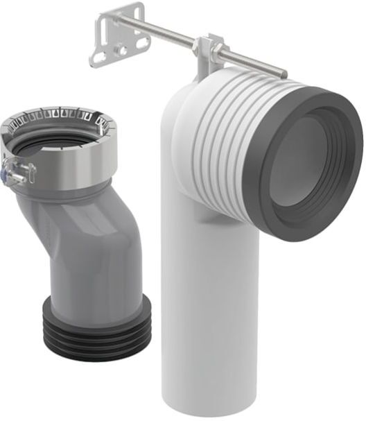 Geberit Anschluss-Set 152063001 Abgang vertikal, für Stand-WC TurboFlush
