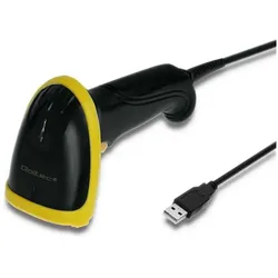 Qoltec 50867 Barcode scanner 1D 2D USB Black (1D-Barcodes, 2D-Barcodes), Barcode Scanner, Schwarz