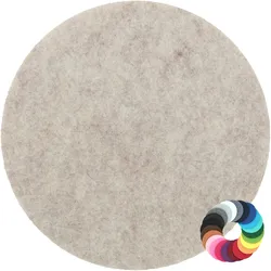 BIASTO - Premium Filz Untersetzer - rund 10cm - Farbe: kamelhaar (HF047). Design Glas-Untersetzer für Getränke, Tisch, Bar, Tasse, Vase