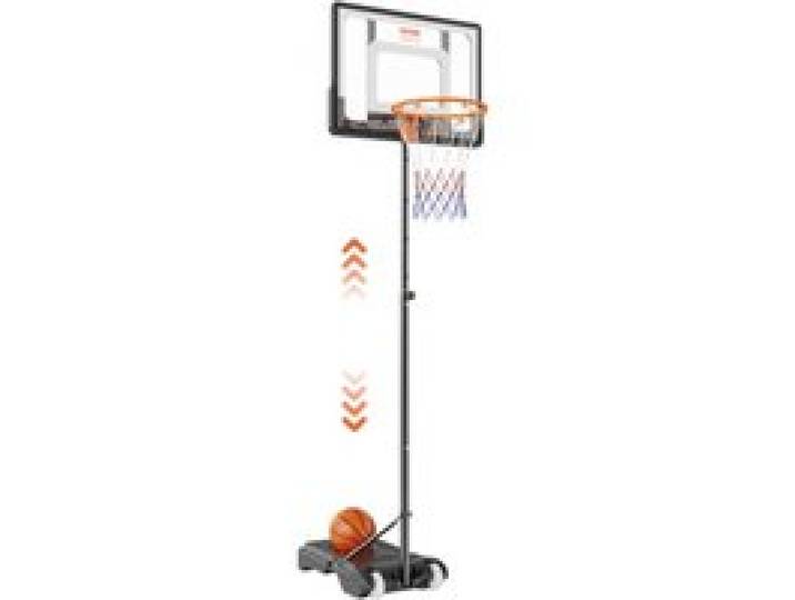 VEVOR Panier de Basket Extérieur Intérieur Portable Réglable en Hauteur 152-213 cm Panneau de Basket 82 cm sur Pied à Roulettes avec Base de Lestage pour Adultes Enfants Entraînement de Basket-ball