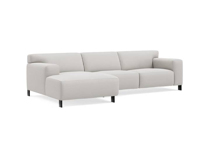 Modernes Ecksofa Vada Stoff white B 301 cm T 160 cm - Möbel Konfigurator: Traummöbel individuell zusammenstellen - Ecksofa