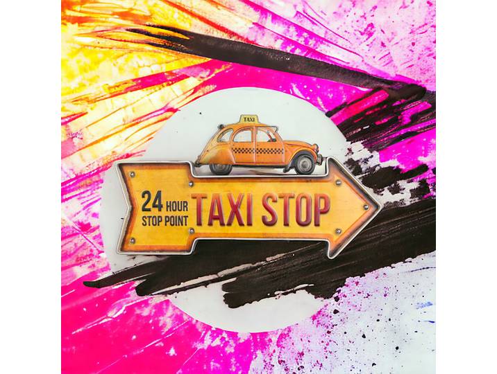Plaque led voiture Taxi Stop