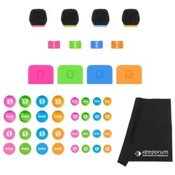 RØDE Colors 3 Identifikations-Set mit Mikrofasertuch, Mikrofon Zubehör