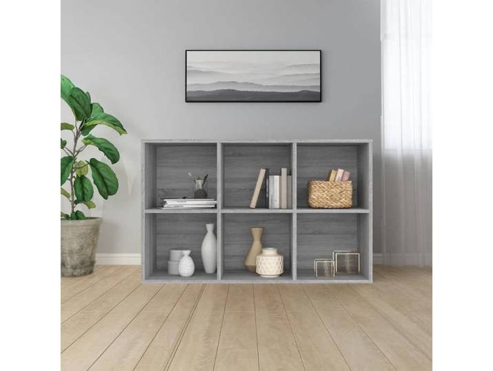 MEUBLE DE SEJOUR Gris - MODE Bibliothèque salon -/Buffet Sonoma gris 66x30x98 cm Bois d'ingénierie Nettoyer facile_09_4032