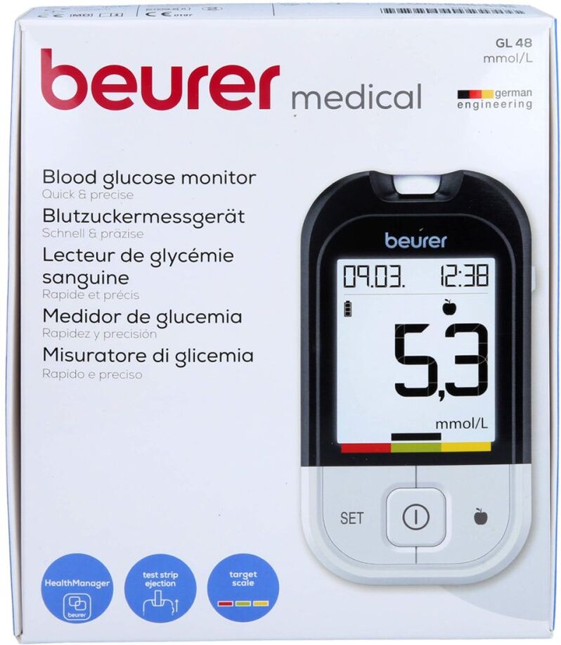 Beurer Gl48 Blutzuckermessgerät Mmol/l