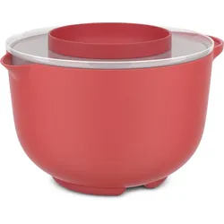 MEPAL Chef It Rührschüssel mit Spritzdeckel 3l - rot