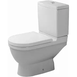 Duravit Stand-WC Kombi Starck 3 65,5cm, Abgang senkrecht, weiß, 0126010000, Farbe: Weiß