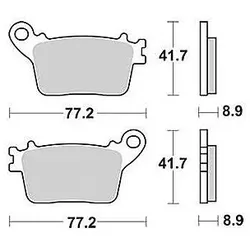 TRW Bremsbelag MCB 784 mit Zulassung