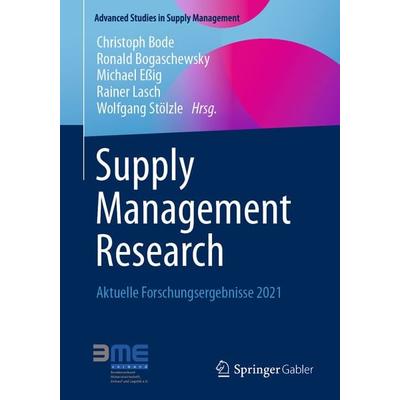 Supply Management Research, Taschenbuch von , Springer Fachmedien Wiesbaden GmbH, 978-3-658-35448-0