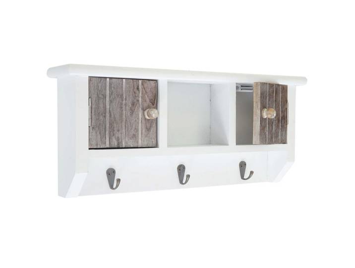 Jamb Schlüsselbrett Braun, Weiß, Holz, 40x19x8 cm, Garderobe, Schlüsselboard & Schlüsselkasten