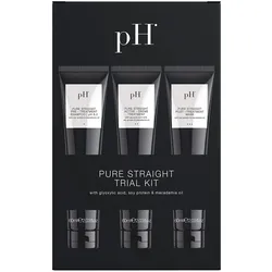 180ml pH Pure Straight Trial Kit (Shampoo 60ml + Treatment 60ml + Mask 60ml)