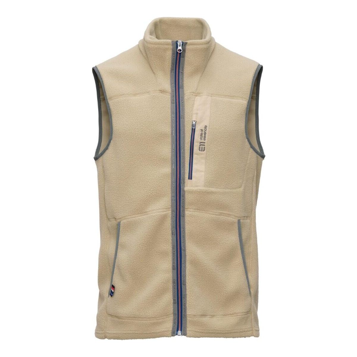 Elevenate Men Canyon Pile Fleece Vest safari (002) S 448-23002003