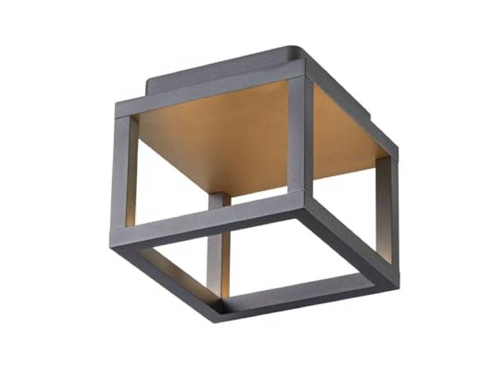 SLV Wand- und Deckenaufbauleuchte QUADRULO/Beleuchtung für Wände, Wege, Eingänge, LED Spot außen, Aufbau-Leuchte Outdoor, Gartenlampe, Decken-Strahler / IP55 3000K 7.5W 230lm anthrazit