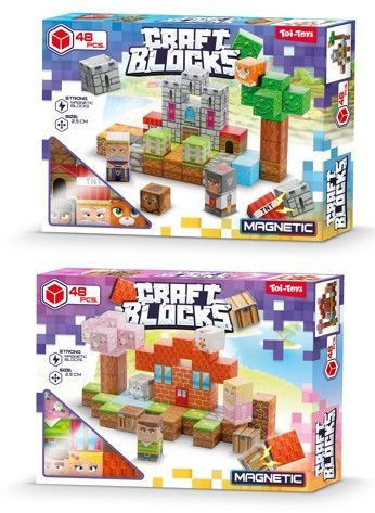 CraftBlocks 51220Z Magnetische Bouwset - 48 stuks - Kubus
