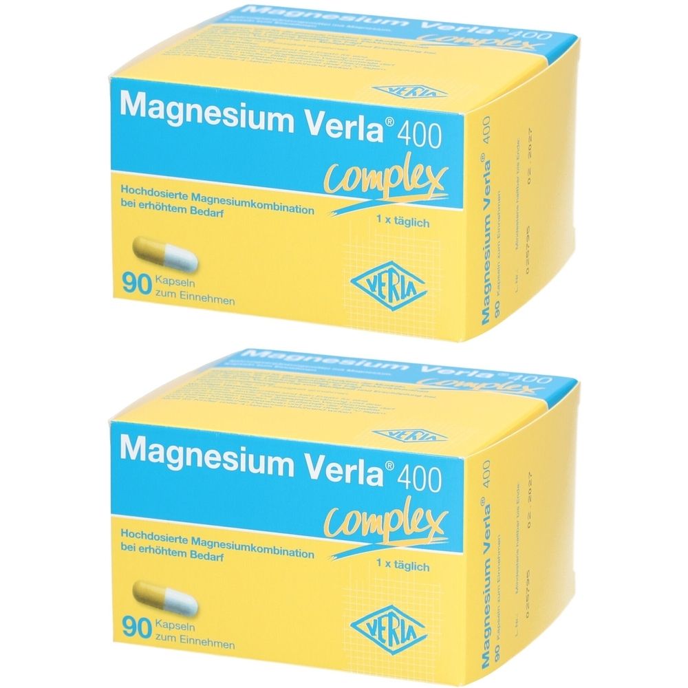 Magnesium Verla 400 Kapseln 2x 2x90 St