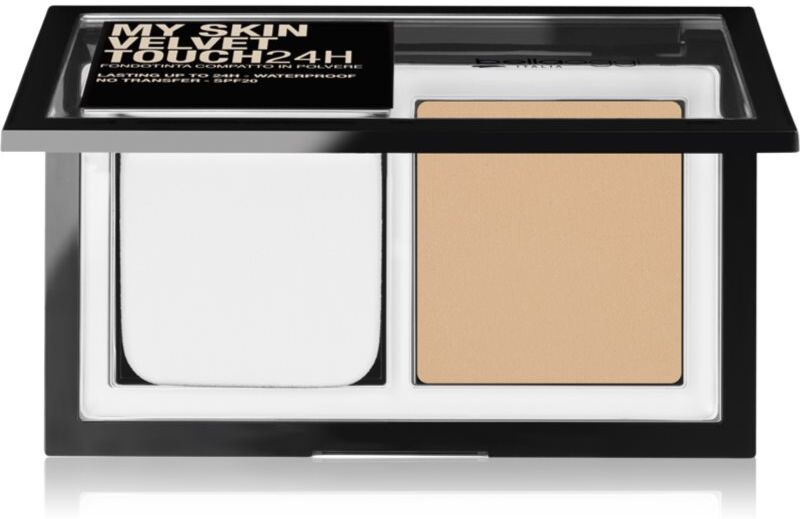 bellaoggi My Skin Velvet Touch 24H compact powder foundation SPF 20 shade 15W Golden Beige 9 g