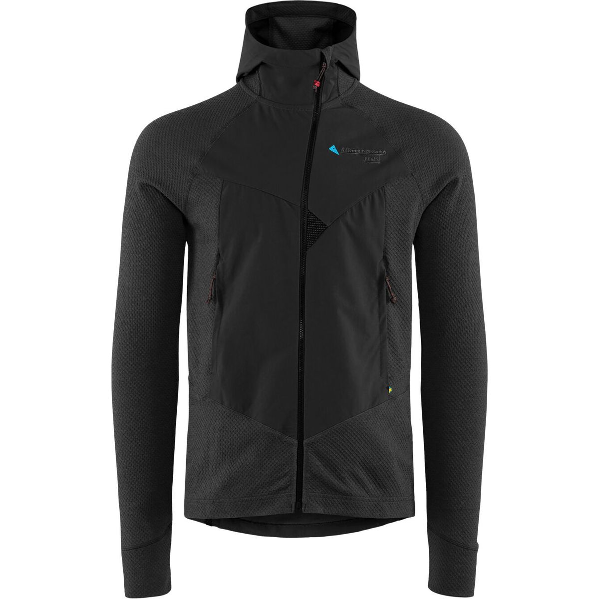 Klättermusen Hugin Zip Hoodie M's raven-raven (967) XS 20681M21_967-XS