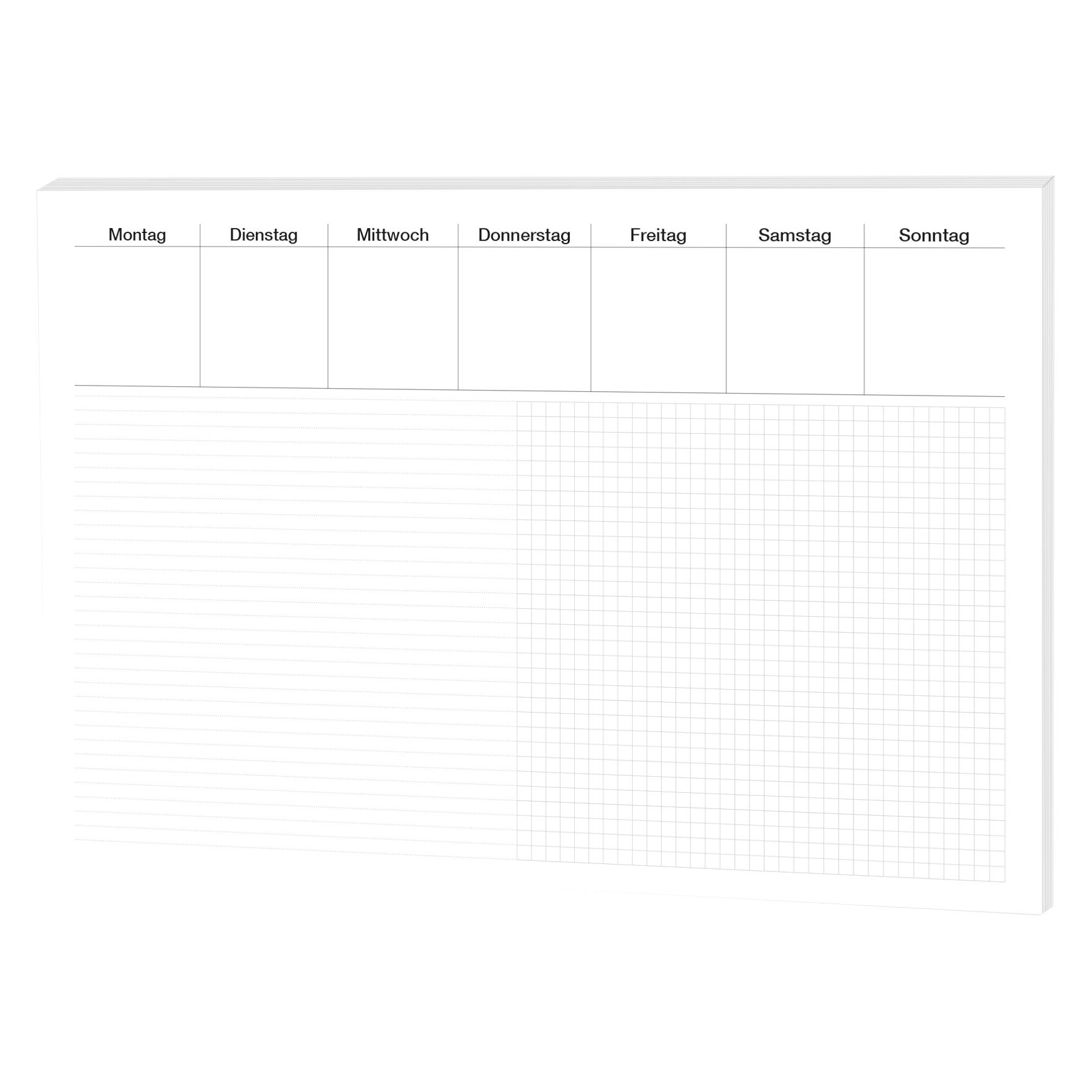 Rnk 46616 Office Papier-Schreibunterlage- 60x42cm, 30 Blatt kariert/lin (60 x 42 cm) (46616)