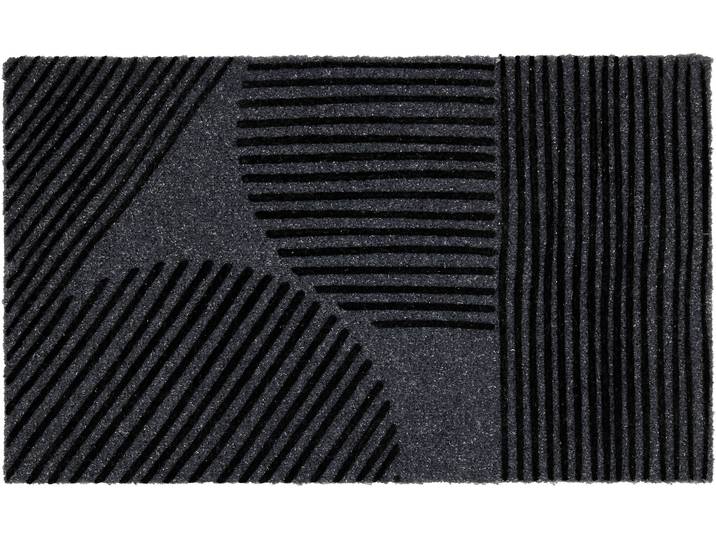 Fußmatte ASTRA Power Flock 4 , grau, B:45cm H:10mm L:75cm, Kunstfaser, Teppiche, Fußmatte, Flock Fussmatte, Türmatte mit Grafik, wetterfest