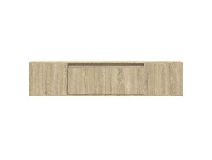 NEUF Meuble TV BKM Meuble Télé de Salon mural avec LED chêne sonoma 180 x 31 x 39 5cm FR00_15627984463