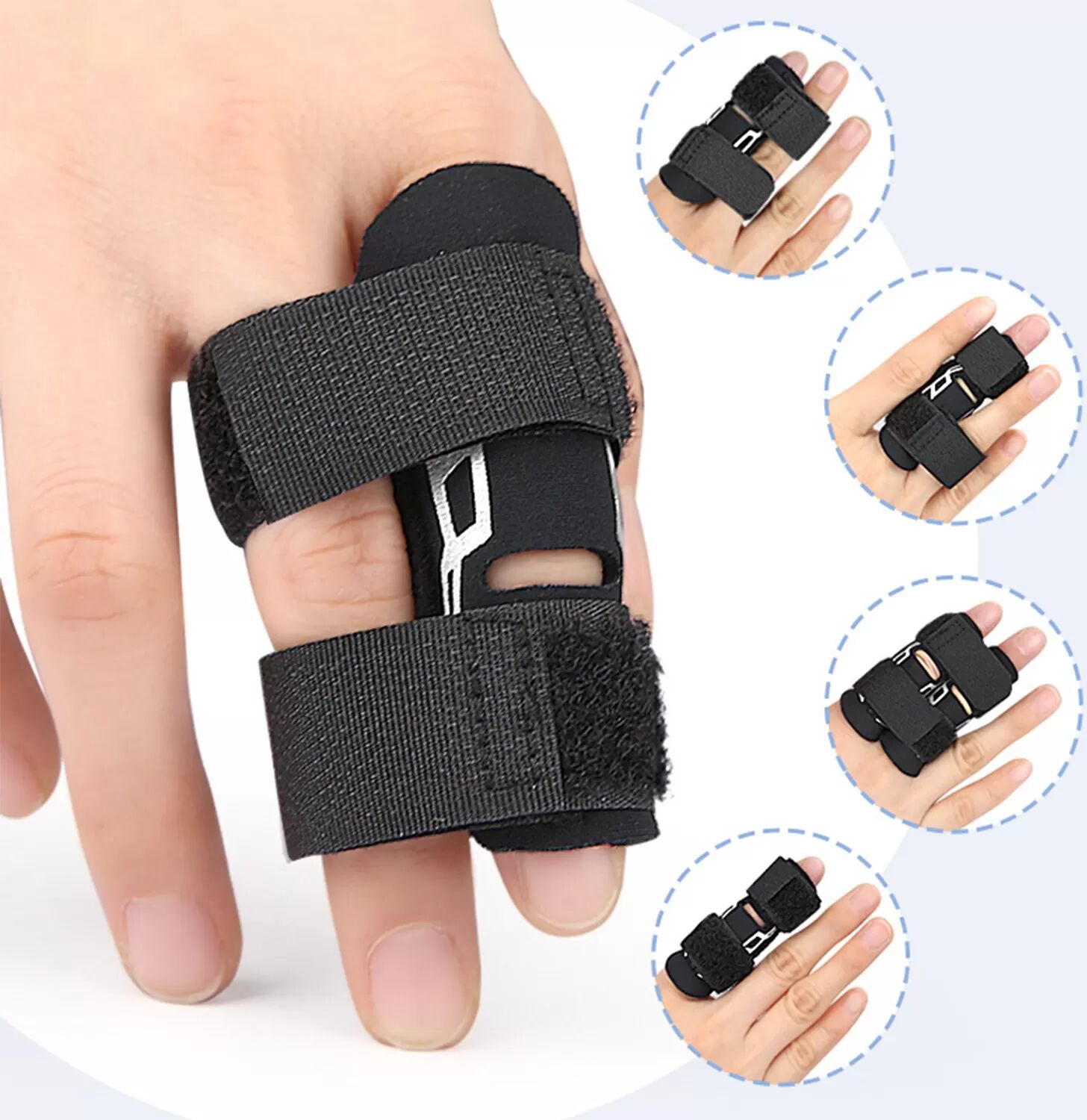 INF Support de compression pour les doigts pour le basket-ball