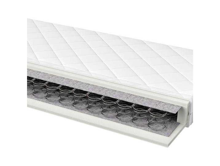 Sleeptex Federkernmatratze, Weiss, Textil, H2, rechteckig, 80x200 cm, Oeko-Tex® Standard 100, Bezug abnehmbar/waschbar, alternative Grössen erhältlich, Schlafzimmer, Matratzen, Federkernmatratzen
