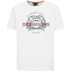 DIDRIKSONS Herren Shirt HARALD USX T-SHIRT C, Größe L in Weiß Weiß
