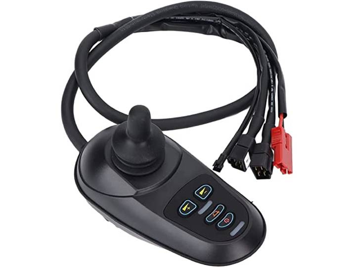 Kcolic Elektrorollstuhl Joystick, Professioneller Vier Tasten Joystick Controller Mit Bremse Für Elektromobilität, Zubehör Für Elektrorollstühle A