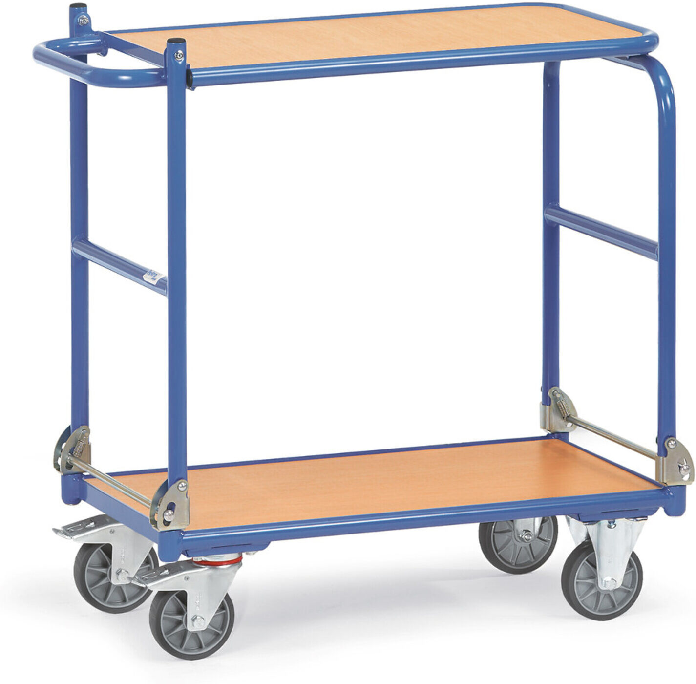 fetra Klappwagen KW 14, Tragkraft 250kg, TPE-Reifen, 2 klappbare Bügel, klappbare Tischplattform (1141)