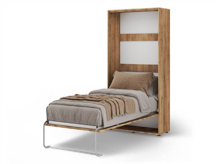 Fun Möbel Schrankbett Wandklappbett Gästebett GRITT Schrankgriff: Metall