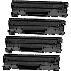 4 Kompatible Toner ersetzt HP CE278A 78A Multipack schwarz